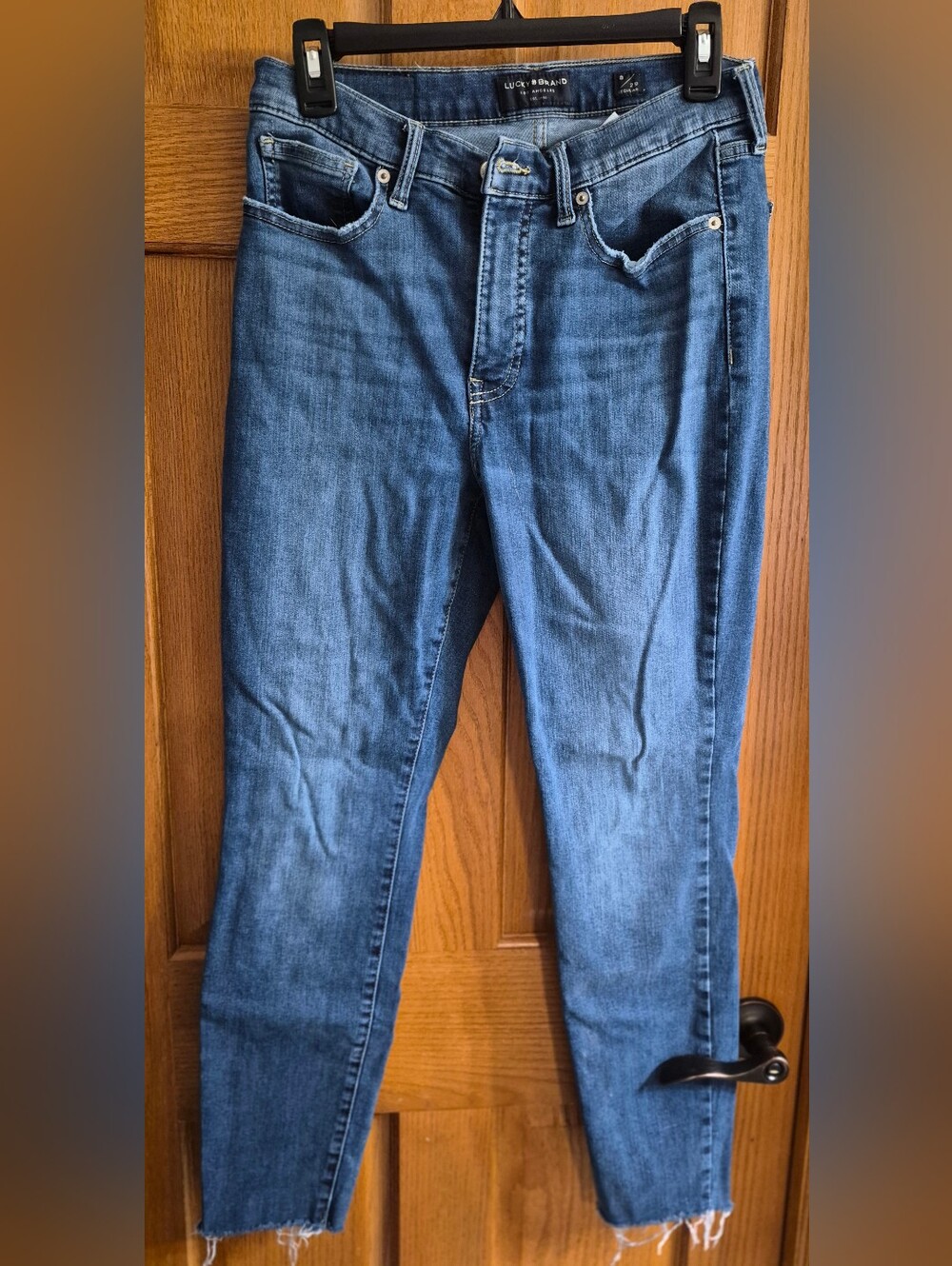 Lucky Brand Women's High Rise Skinny Jeans in Medium Blue Wash, 8/29 Regular